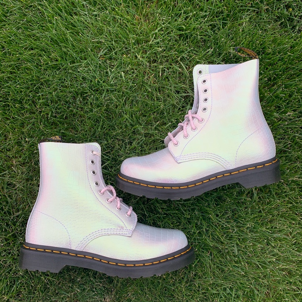 SOLD NWT Dr. Martens 1460 Iridescent Croc Boot - Picture 4 of 8